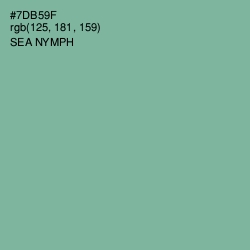 #7DB59F - Sea Nymph Color Image